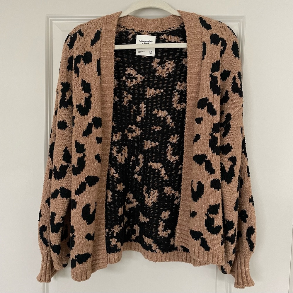 Abercrombie Cheetah Cardigan
